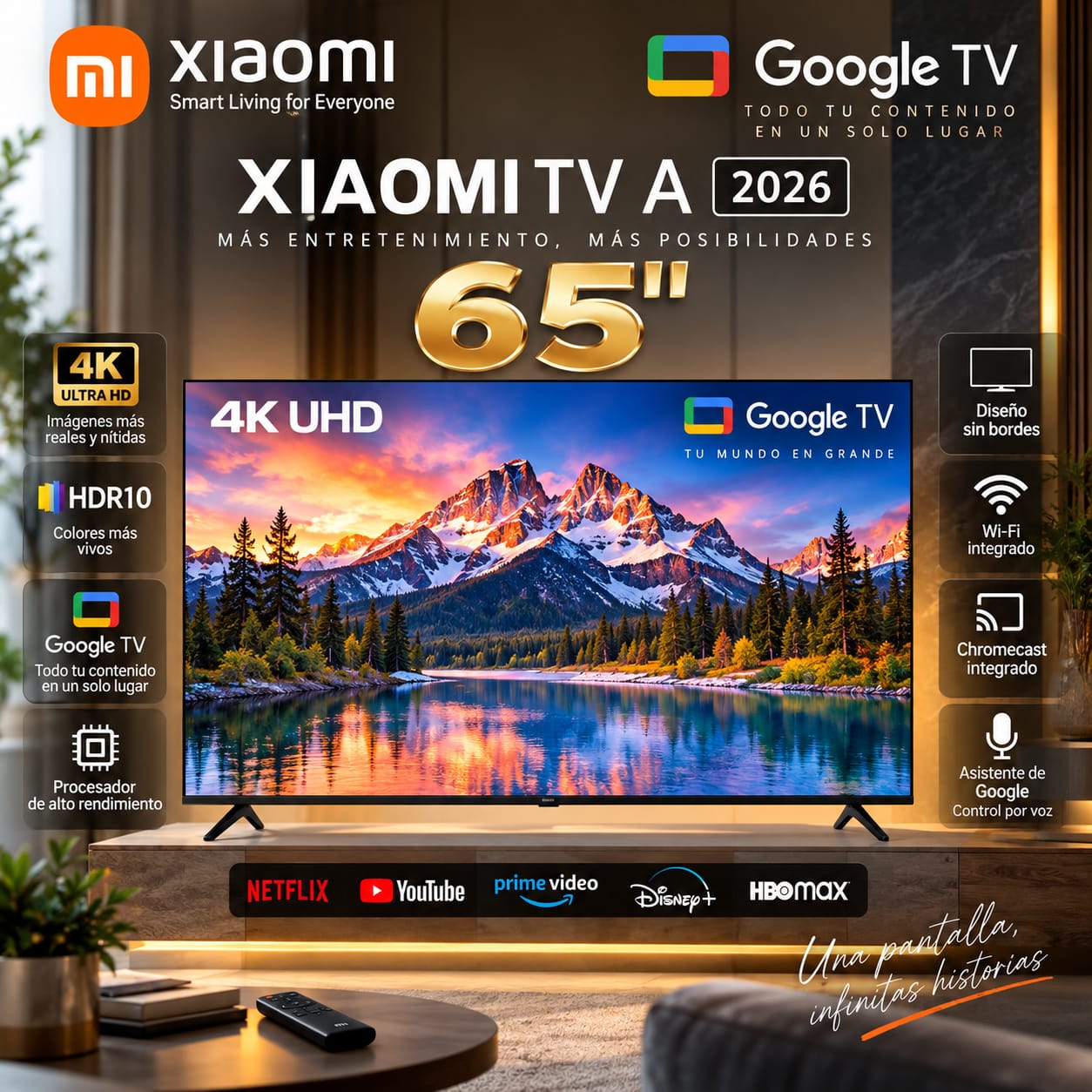 Xiaomi TV Android A65" 2026 4K UHD